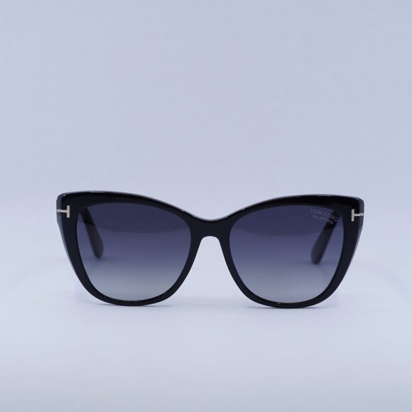 Tom Ford Nora FT0937 01D Sunglasses Black Cat Eye Frame, Smoke Polarized Lenses main image 9